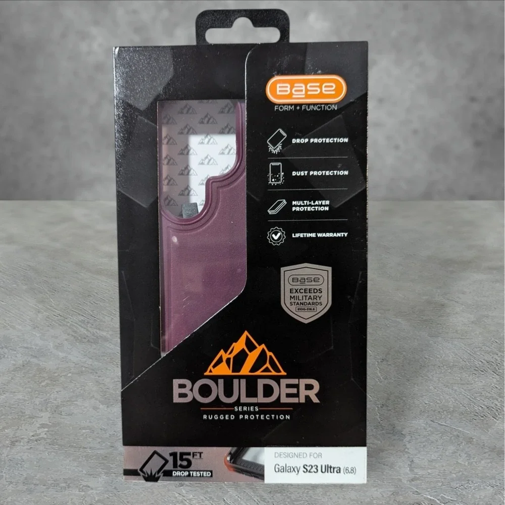 A8. Base Boulder Rugged Series Case For Samsung Galaxy S23 Ultra - Purple